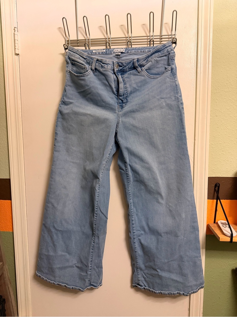 Light Blue Wide-Leg Women's Jeans
